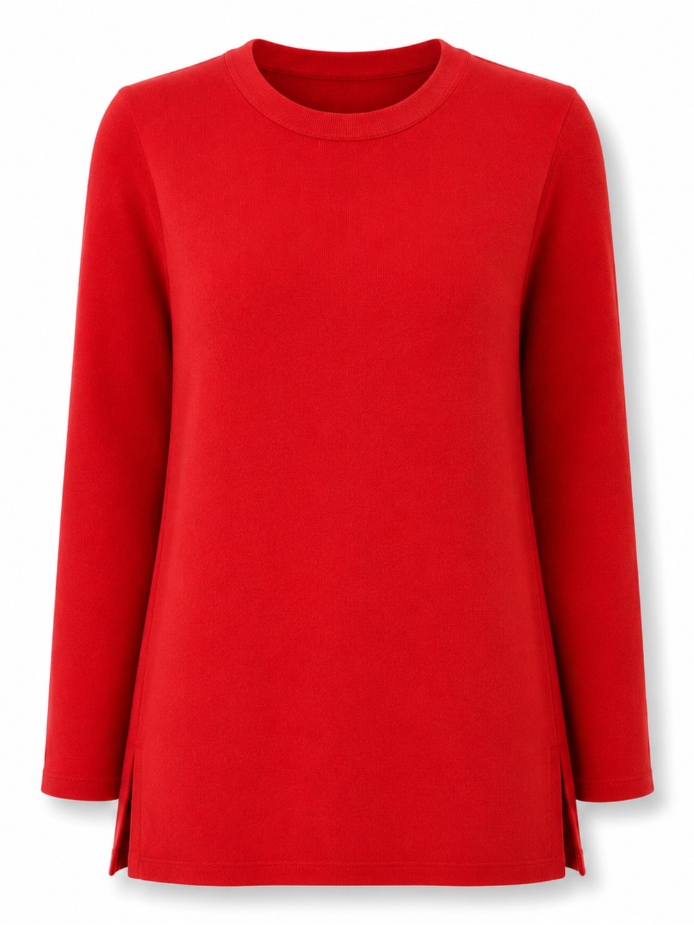 J Jill Womens Crew Neck Lightweight Tunic Sweater Dopamine - Red, Size XL